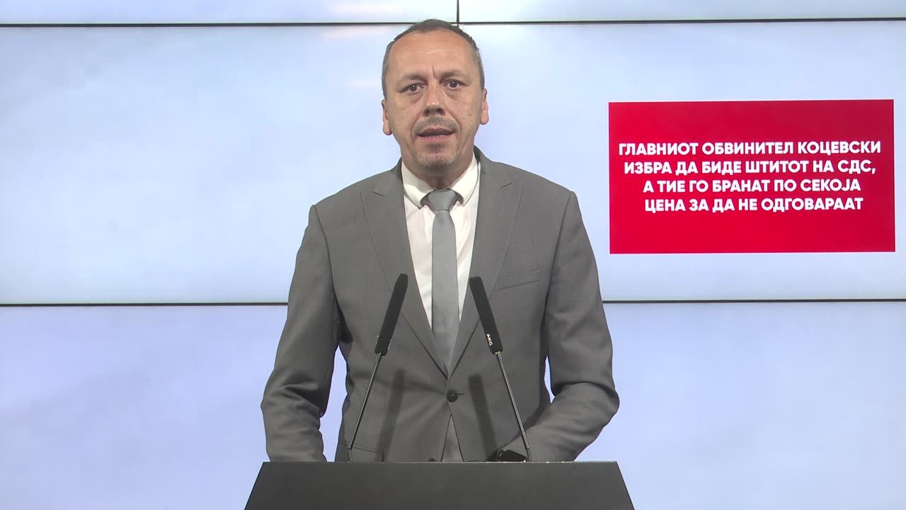 Петрушевски: Главниот обвинител Коцевски избра да биде штитот на СДС