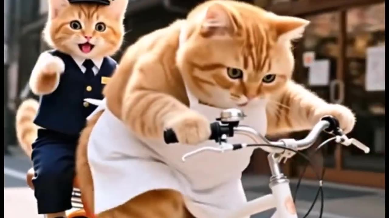AI Cat at Rail Station