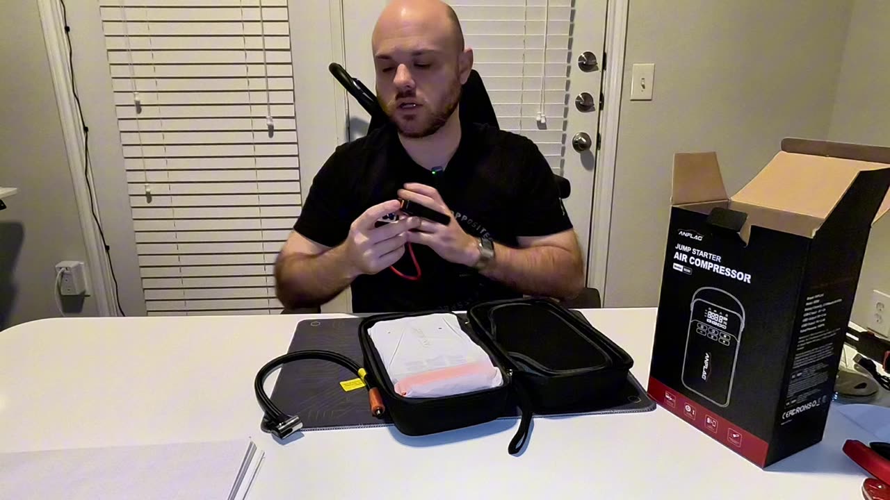 Unboxing ANFLAG Car Battery Jump Starter with Air Compressor