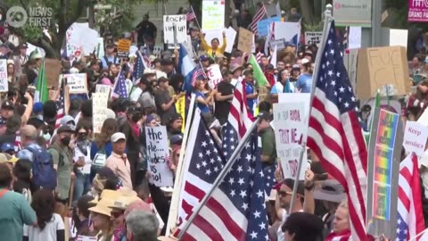 Mass ‘No King’ Protests Erupt Across The US On Trump’s 79th Birthday | 10 News First