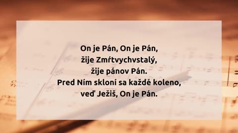 On je Pán
