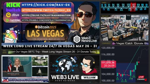4 Days Left Vegas LIVE 2025 🚨 BTC ATH $111K+ Web3 IRL
