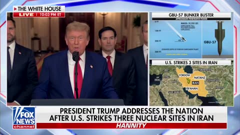 Donald Trump Full Address Following Successful Attack on Iran Nuclear Facilities