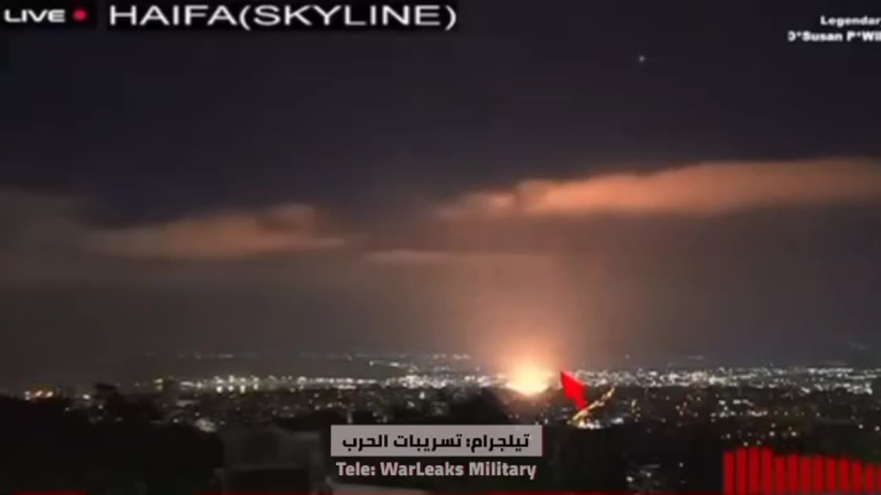 Immagini del momento: i missili iraniani hanno colpito Haifa