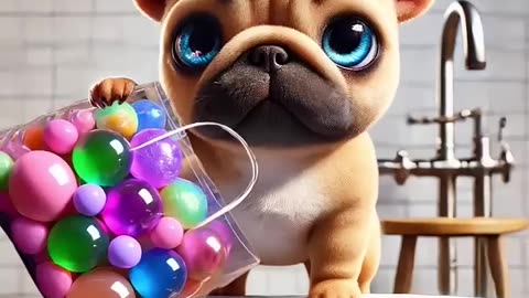 Секретный собачий план приготовления мыльных пузырей.