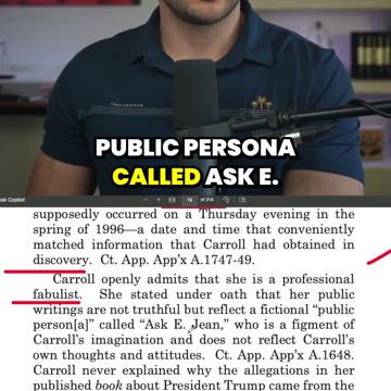 E. Jean ADMITS Trump Was Added Later