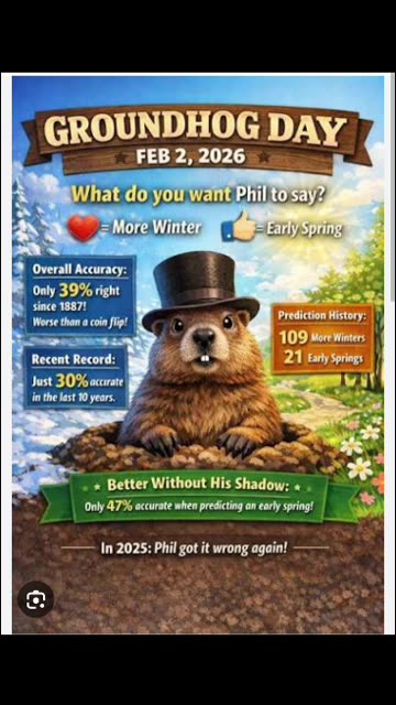 Happy groundhog day everyone 2026 2/2/26