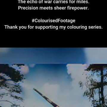 Long-Range Fire Railway Gun Bombards Coast #ColourisedHistory