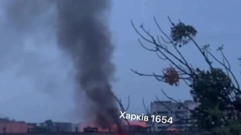 🔥🏢 Ukraine Russia War | Kharkiv Residential Building Ablaze After Attack | RCF