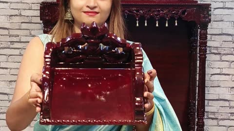 Luxury Teak Wood Temple Design for Home & Office | #templedesign #altar #mandirdesign