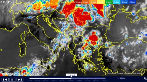 Miran Rubin - 25/06/2021 - Turska / Sat24 / KM lightning / 18:15h - 19:45h