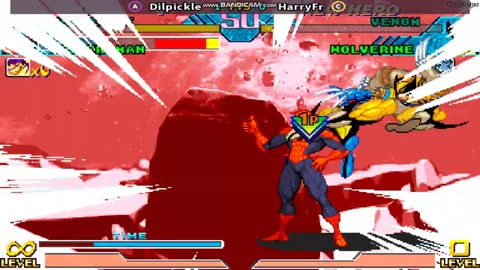 Marvel VS Capcom - Clash Of Super Heroes - Dilpickle Wolverine_Spider Man VS HarryFr Venom_Wolverine
