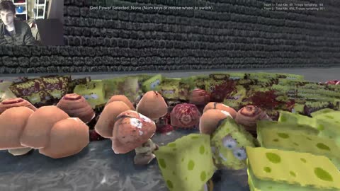 1,000 SpongeBob SquarePants VS 1,000 Goombas From The Super Mario Series In A Battle