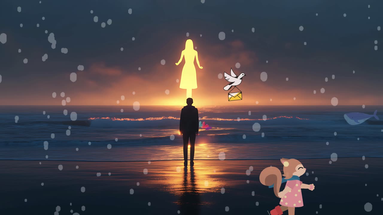 She Was My Light... 🌊💔 Waves of Light