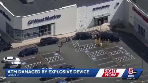 Explosive device damages Woburn ATM; investigation underway