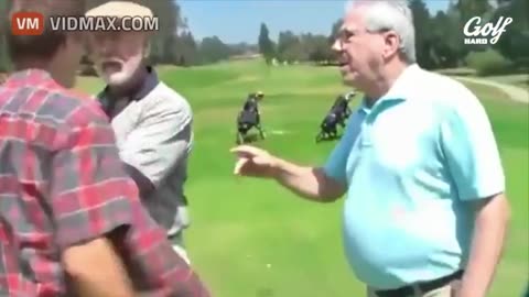 Golfer Destroys an Ignorant Punk's Remote Control Car On a Golf Course