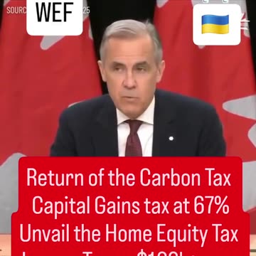 Return of the Carbon Tax Capital Gains tax at 67% Unvail, Home Equity Tax Luxury Tax on $100k+ cars