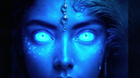 krishna avatar eyes for meditation | powerful energy #meditation #krishna #music