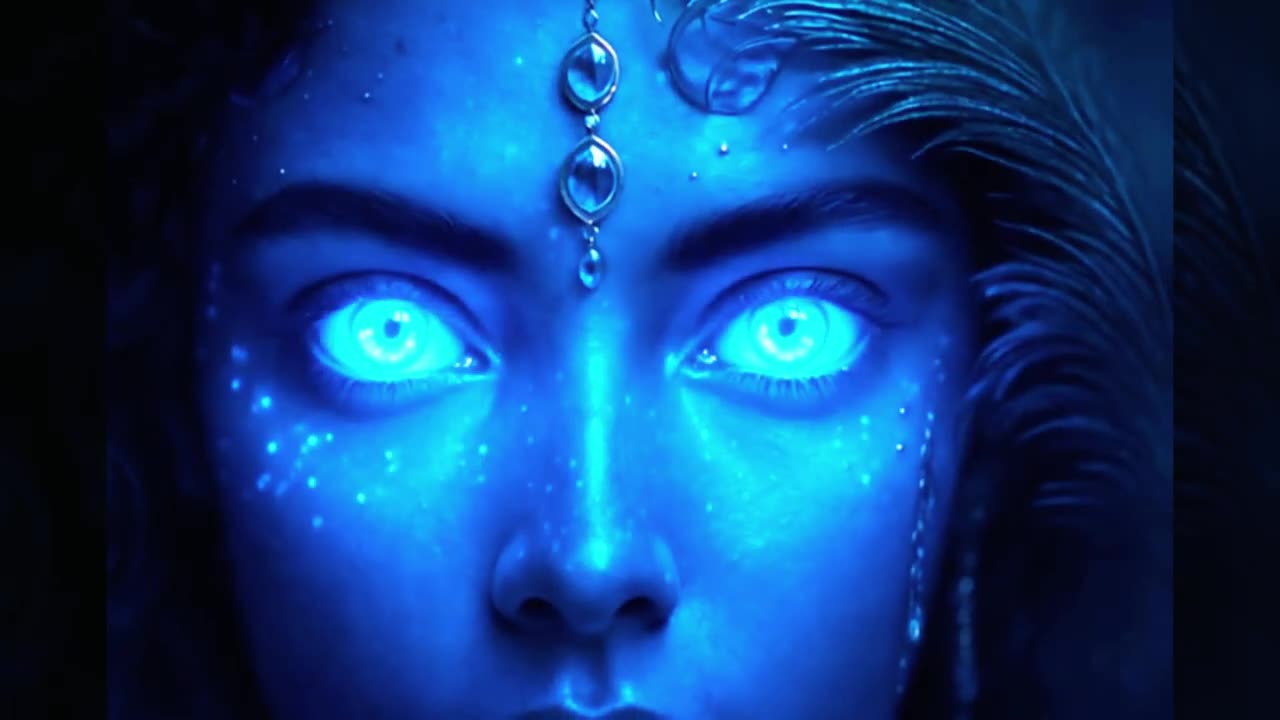 krishna avatar eyes for meditation | powerful energy #meditation #krishna #music