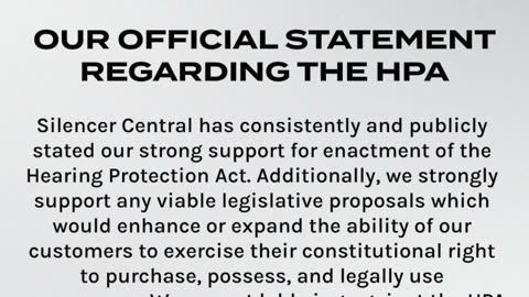 Suppressor Company Sabotage The Current Status of the HPA & SHORT Act 🇺🇸