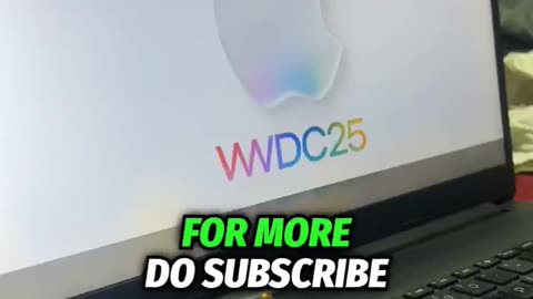 Apple WWDC 2025 live announcements #shorts #apple #appleintelligence #ios26 #amitthinks