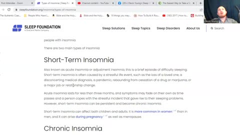 Types of Insomnia