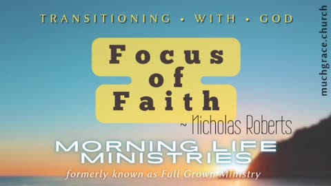 Focus of Faith | Nicholas Roberts