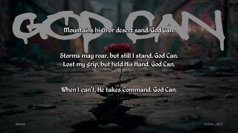 Street Gospel Syndicate ~ God Can { Lyrics } Remix 1