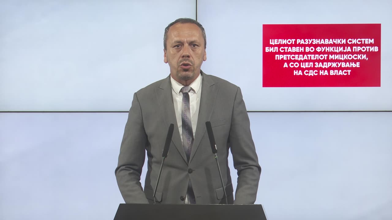 Петрушевски: Целиот разузнавачки систем бил ставен во функција против претседателот Мицкоски