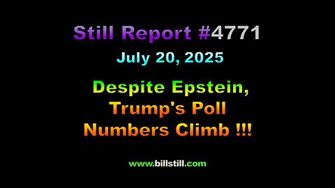 Despite Epstein, Trump’s Poll Numbers Climb !!!, 4771