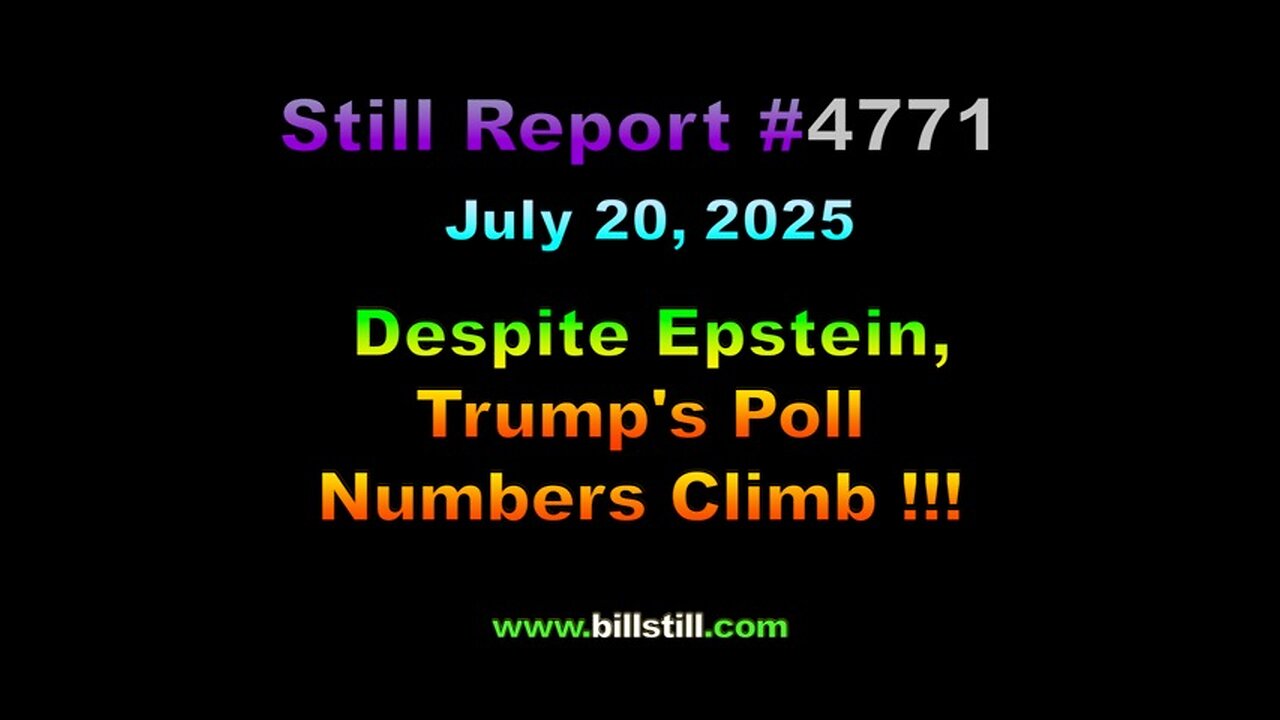 Despite Epstein, Trump’s Poll Numbers Climb !!!, 4771