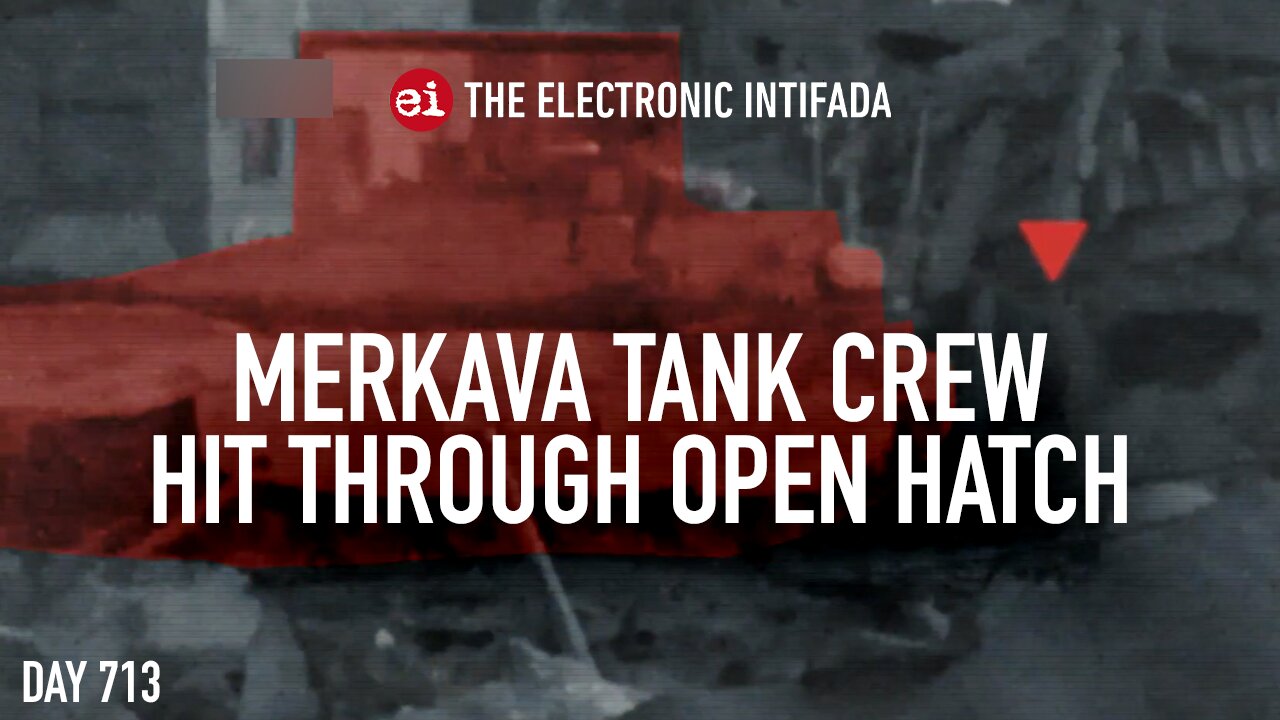 Merkava tank crew hit through open hatch, with Jon Elmer