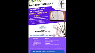 Virtual Camp 2025 Day 3 Final Session , Keepers of the Bible Club