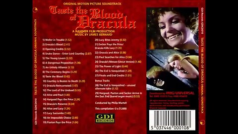 James Bernard - Taste The Blood Of Dracula [Full OST] Hammer Horror