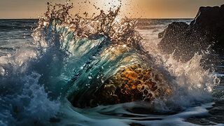 Calming Turquoise Coastal Waves