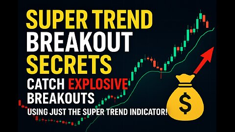 💰 Supertrend Breakout Secrets: Catch Explosive Breakouts Using JUST the Supertrend Indicator!