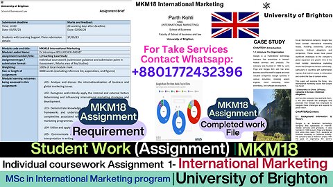 Student Work(Assignment)|MKM18 Case StudyGoogle’s Global Marketing Challenges|University of Brighton