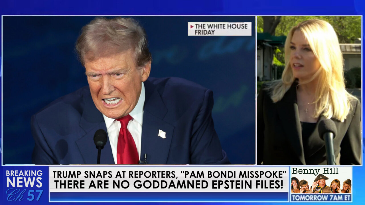 BREAKING NEWS: Trump To Reporters: "There Are No GODDAMNED Epstein Files!"