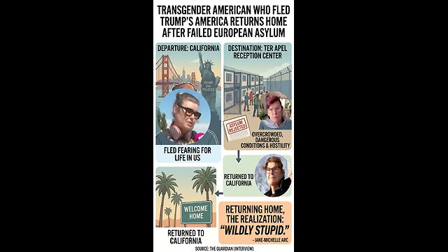 American Transgender Who Fled Trump's America Returns thumbnail