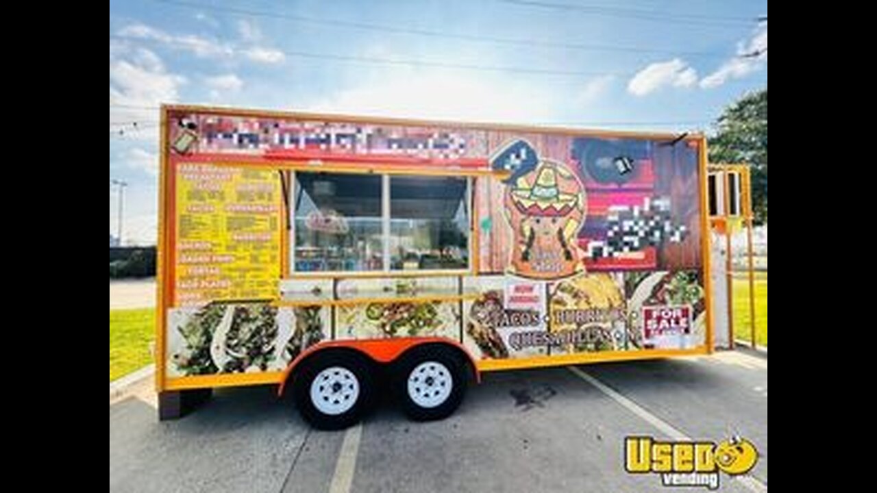 2024 Kitchen Food Concession Trailer with Pro-Fire System for Sale in Texas!
