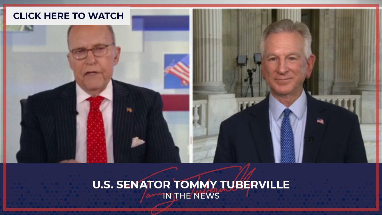Senator Tuberville Joins Kudlow on Fox Business to Discuss Trump Tariff Pause