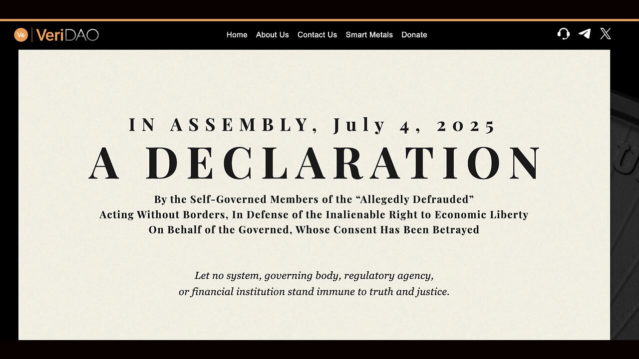 DECLARATION OF FINANCIAL INDEPENDENCE - THE UNBREAKABLE