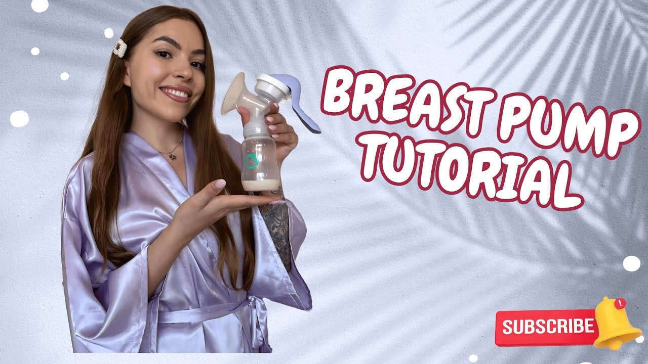 4K TUTORIAL: Breastfeeding with Aurora | Teaching how to use breast pump | Pump with me
