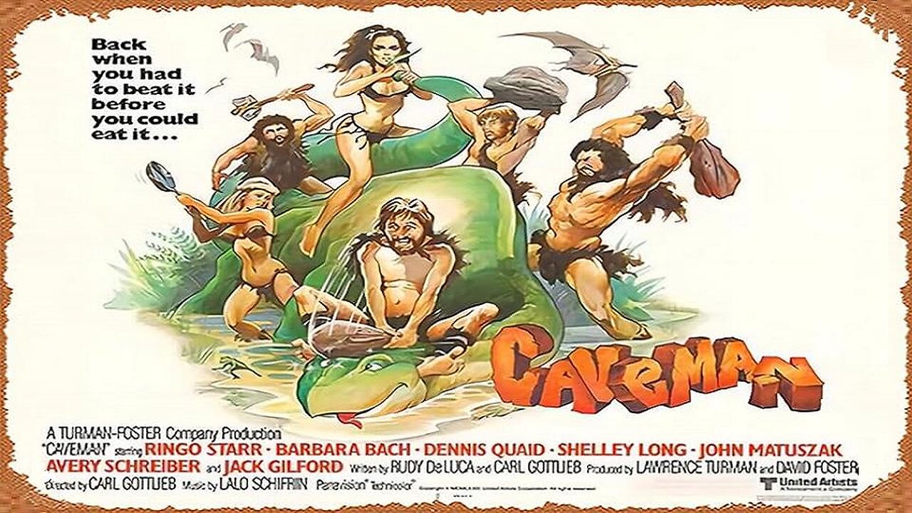 CAVEMAN 1981 Ringo Starr Indulges in Comical Happenings in Prehistoric Times FULL MOVIE HD & W/S