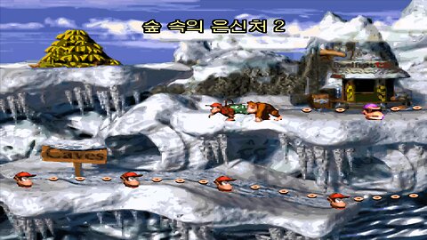 DONKEY KONG COUNTRY 1® / ACT #4. Gorilla Glacier / A4#6. Rope Bridge Rumble