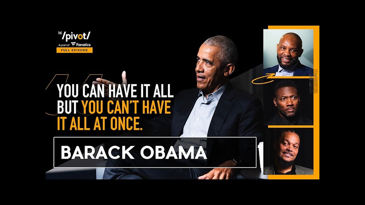 Barack Obama shares personal stories & experiences: Family, leadership, sports & marriage |The Pivot