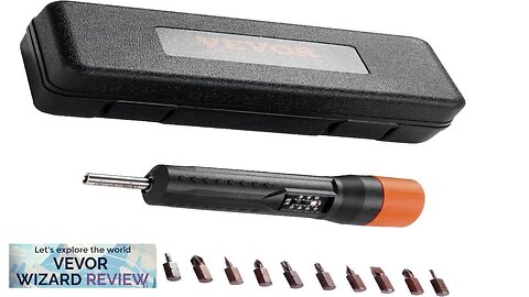 VEVOR 1/4" Drive Torque Screwdriver Wrench Set 10-70 in-lbs Torque Adjustment Review