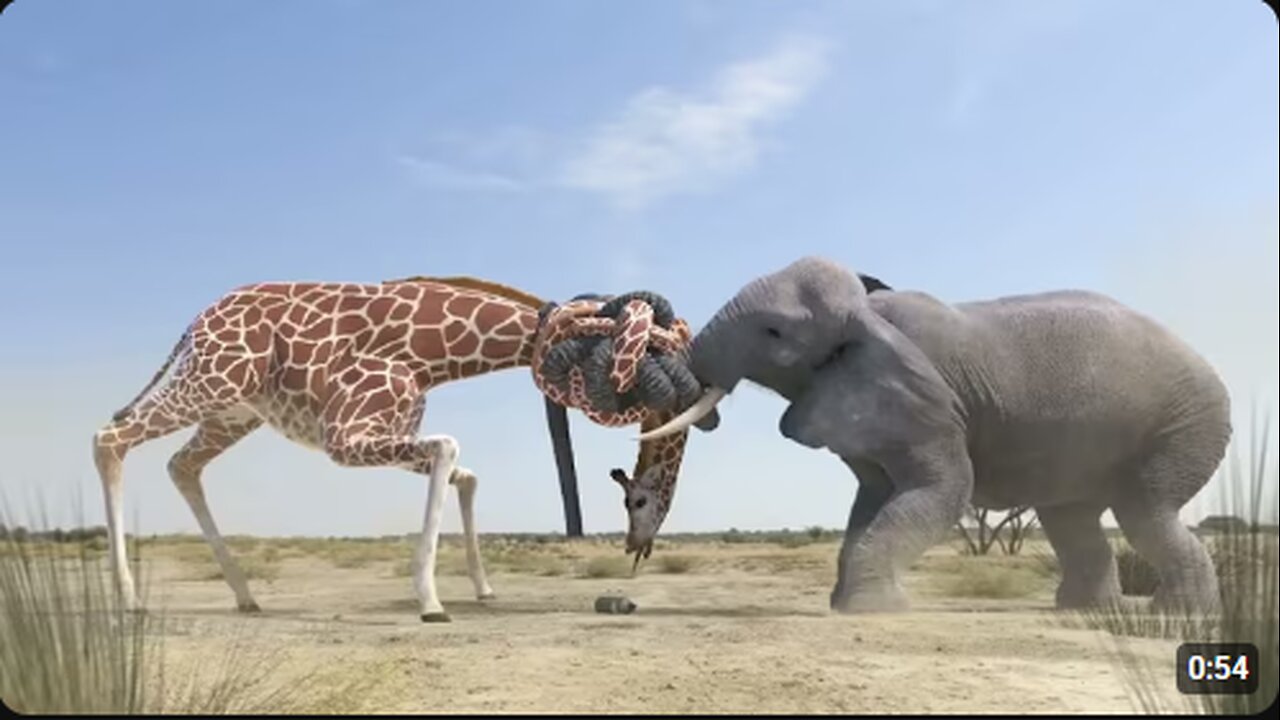 Giraffe Vs Elephant