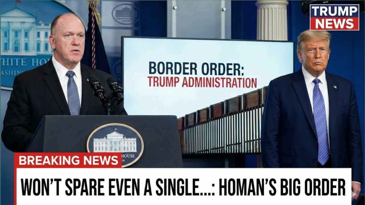 🟢 LIVE NOWS: ‘Won’t Spare Even A Single…’: Tom Homan's Big Border Order At White House Briefing | Trump News