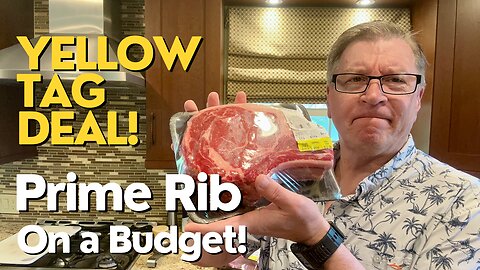 Yellow Tag Prime Rib- Dry Brined, Reverse Seared Goodness!